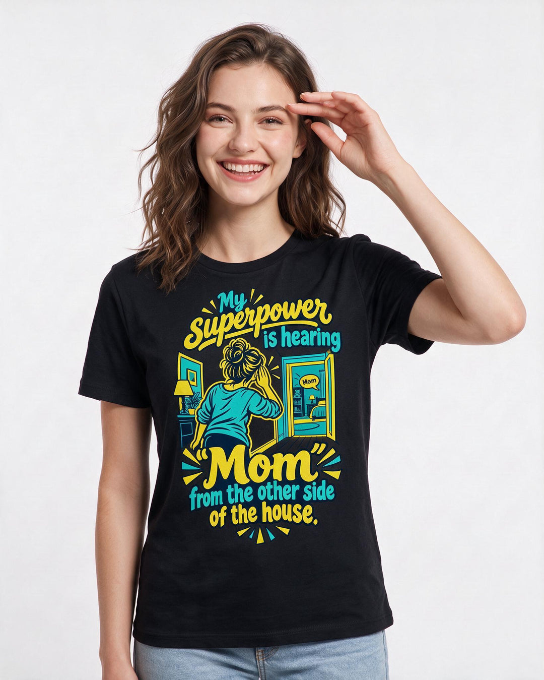 Mom Black T-Shirt for Women – Everyday Expression Graphic Tee product image 1