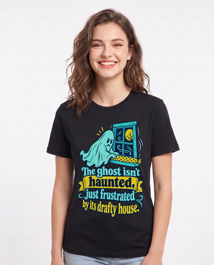 Halloween Black T-Shirt for Women – Halloween Theme Graphic Tee product image 3