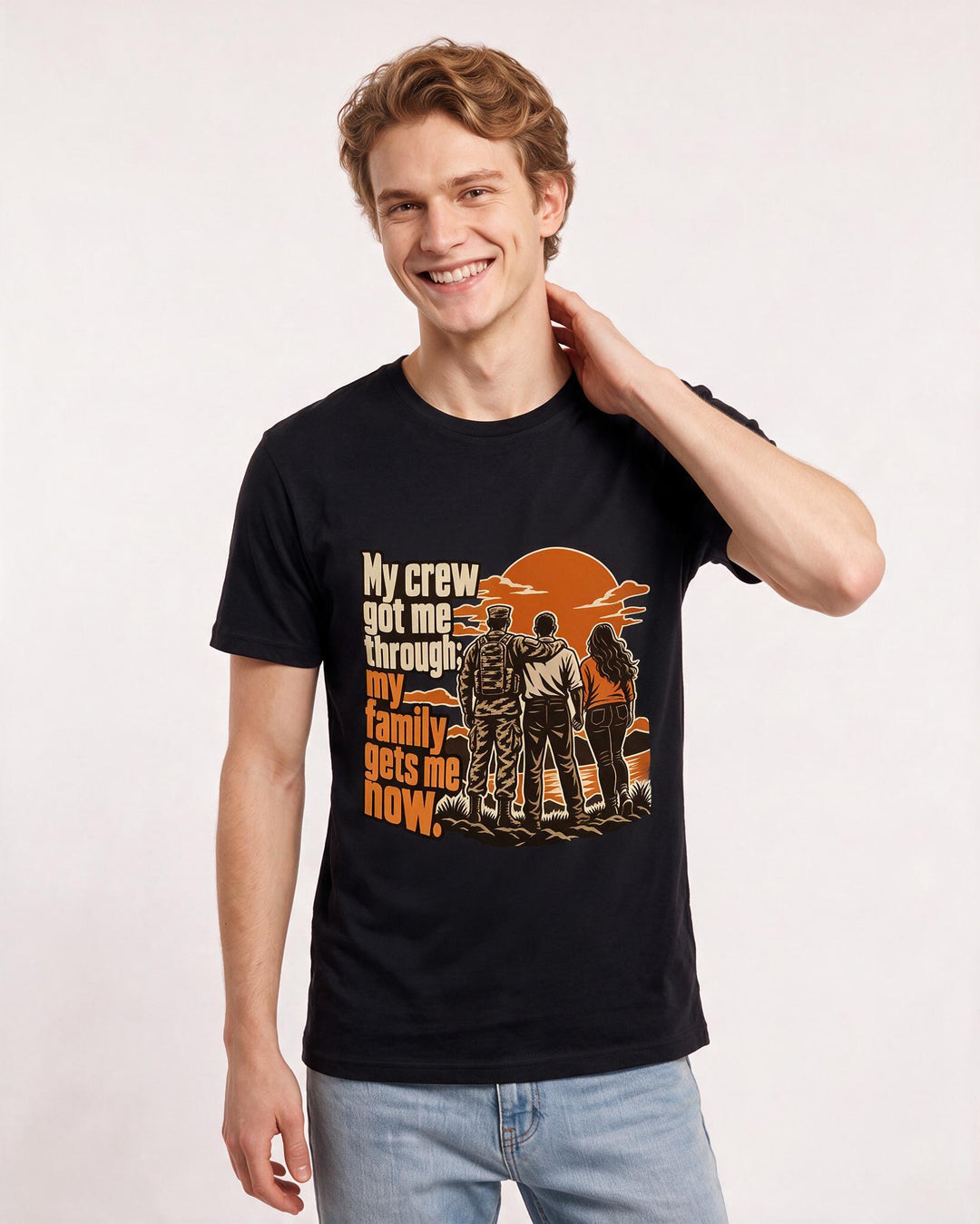 Veteran Black T-Shirt for Men – Everyday Expression Graphic Tee product image 1