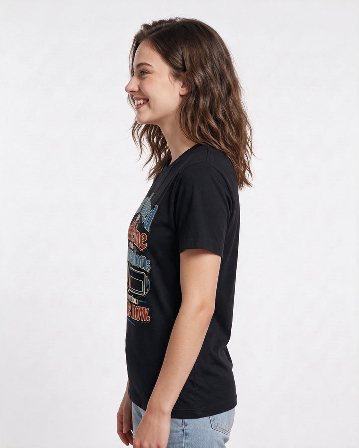 Graduation Black T-Shirt for Women – Everyday Expression Graphic Tee product image 2