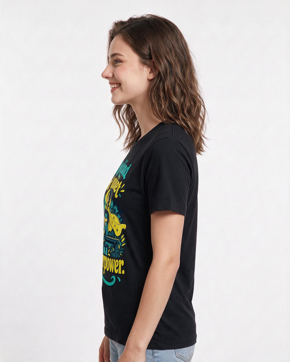 Neurodiversity Black T-Shirt for Women – Everyday Expression Graphic Tee product image 2