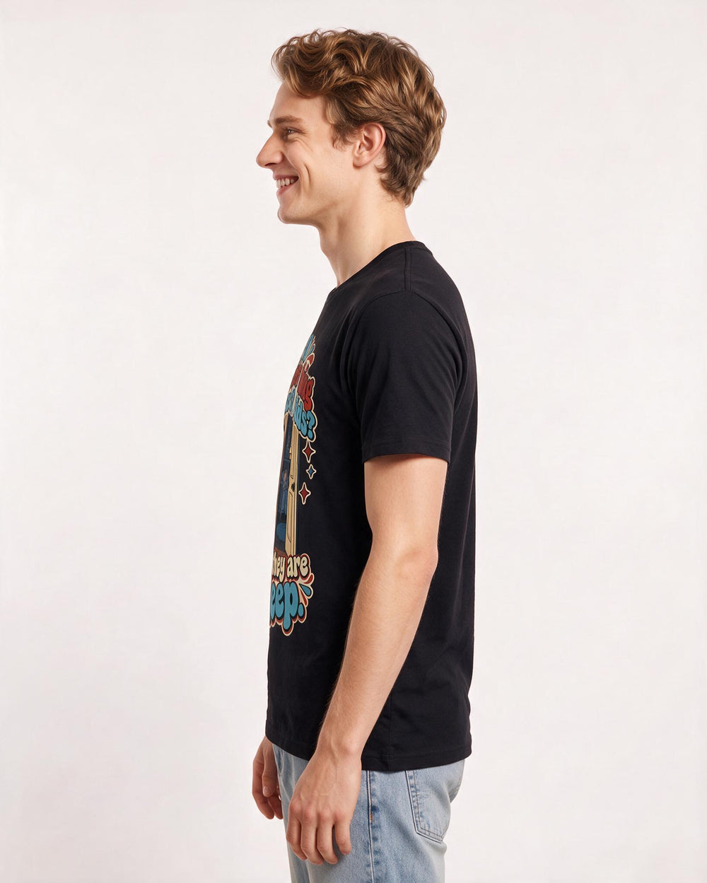 Grandparent Black T-Shirt for Men – Everyday Expression Graphic Tee product image 2
