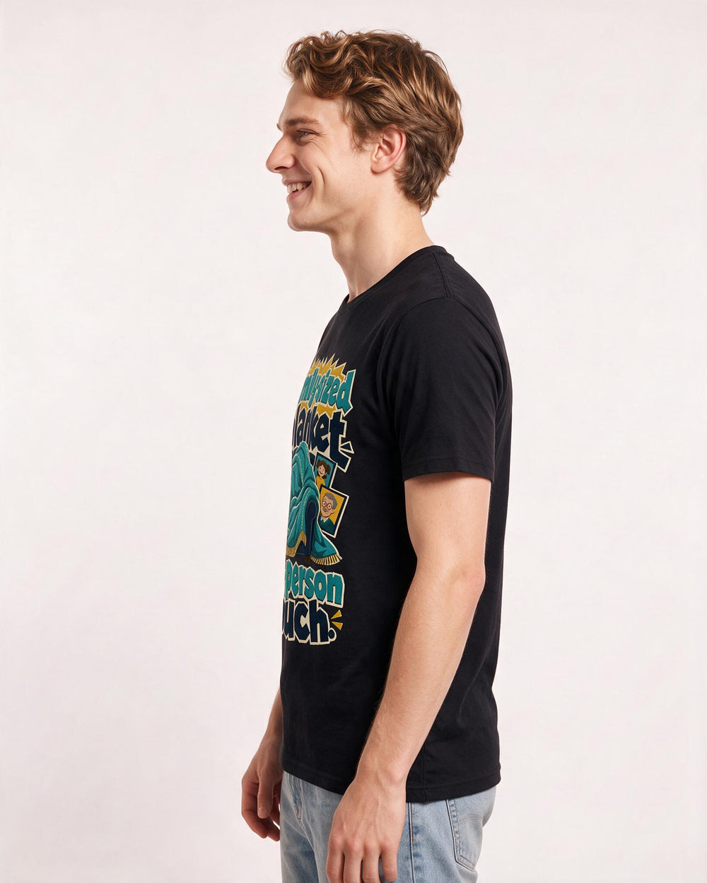 Grandparent Black T-Shirt for Men – Everyday Expression Graphic Tee product image 2