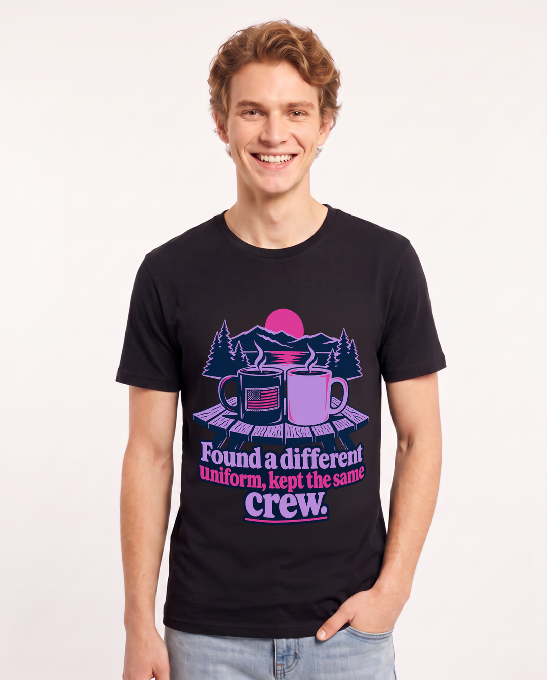 Veteran Black T-Shirt for Men – Everyday Expression Graphic Tee product image 3