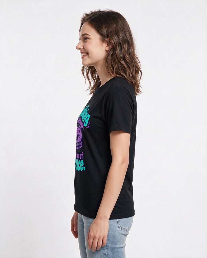 Neurodiversity Black T-Shirt for Women – Everyday Expression Graphic Tee product image 2