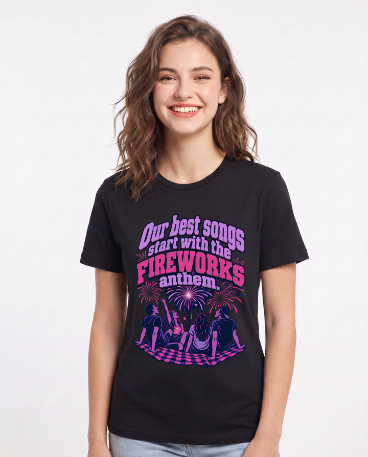 Patriotic Black T-Shirt for Women – Everyday Expression Graphic Tee product image 3