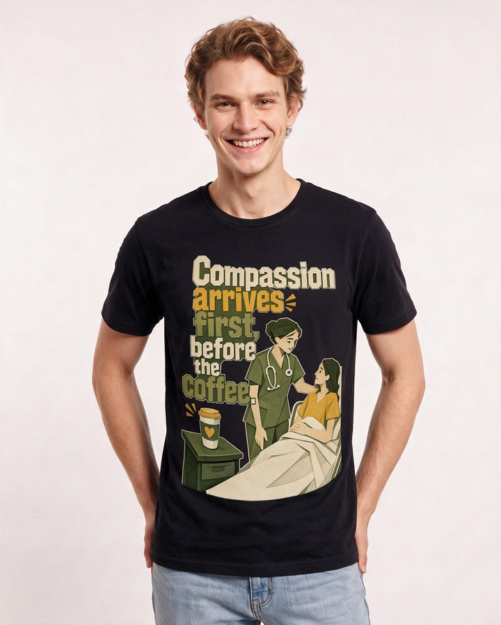 Nurse Black T-Shirt for Men – Nursing Life Graphic Tee product image 1