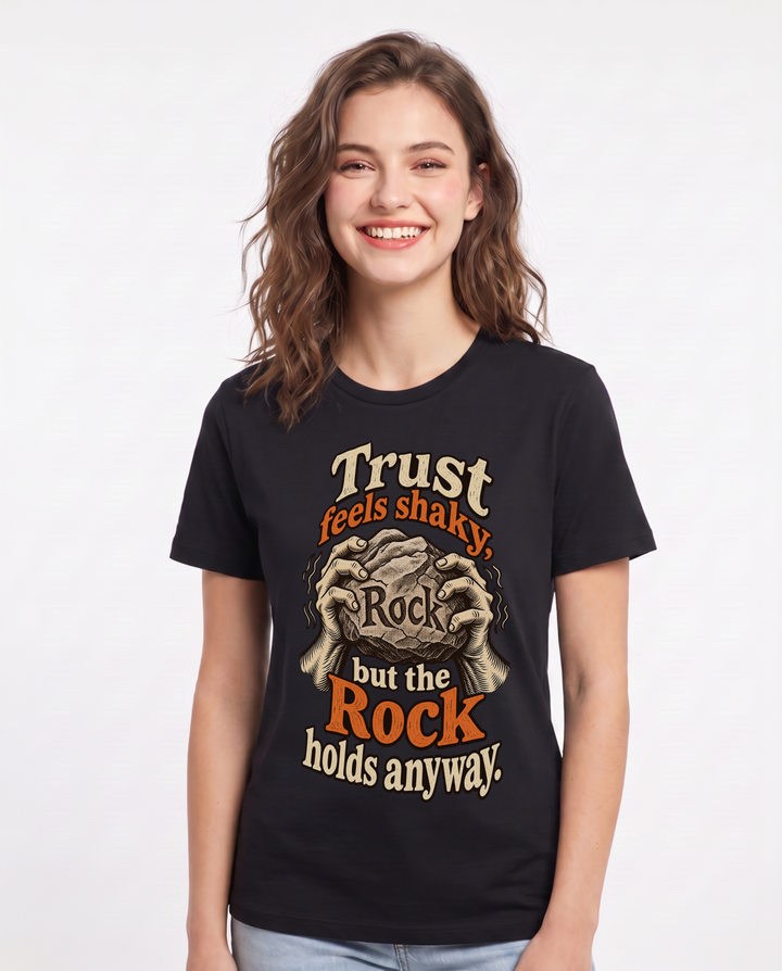Christian Faith Black T-Shirt for Women – Everyday Expression Graphic Tee product image 3
