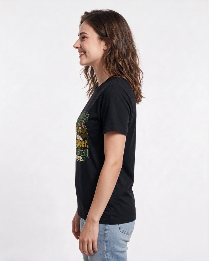 Beer Black T-Shirt for Women – Everyday Expression Graphic Tee product image 2