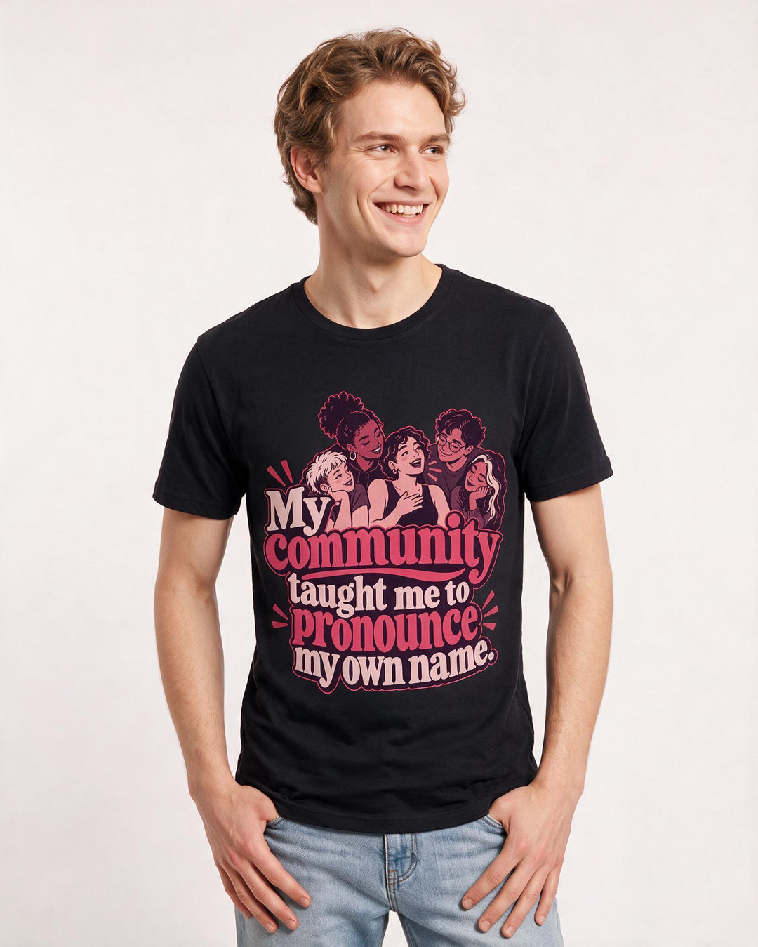 Pride Black T-Shirt for Men – Everyday Expression Graphic Tee product image 1