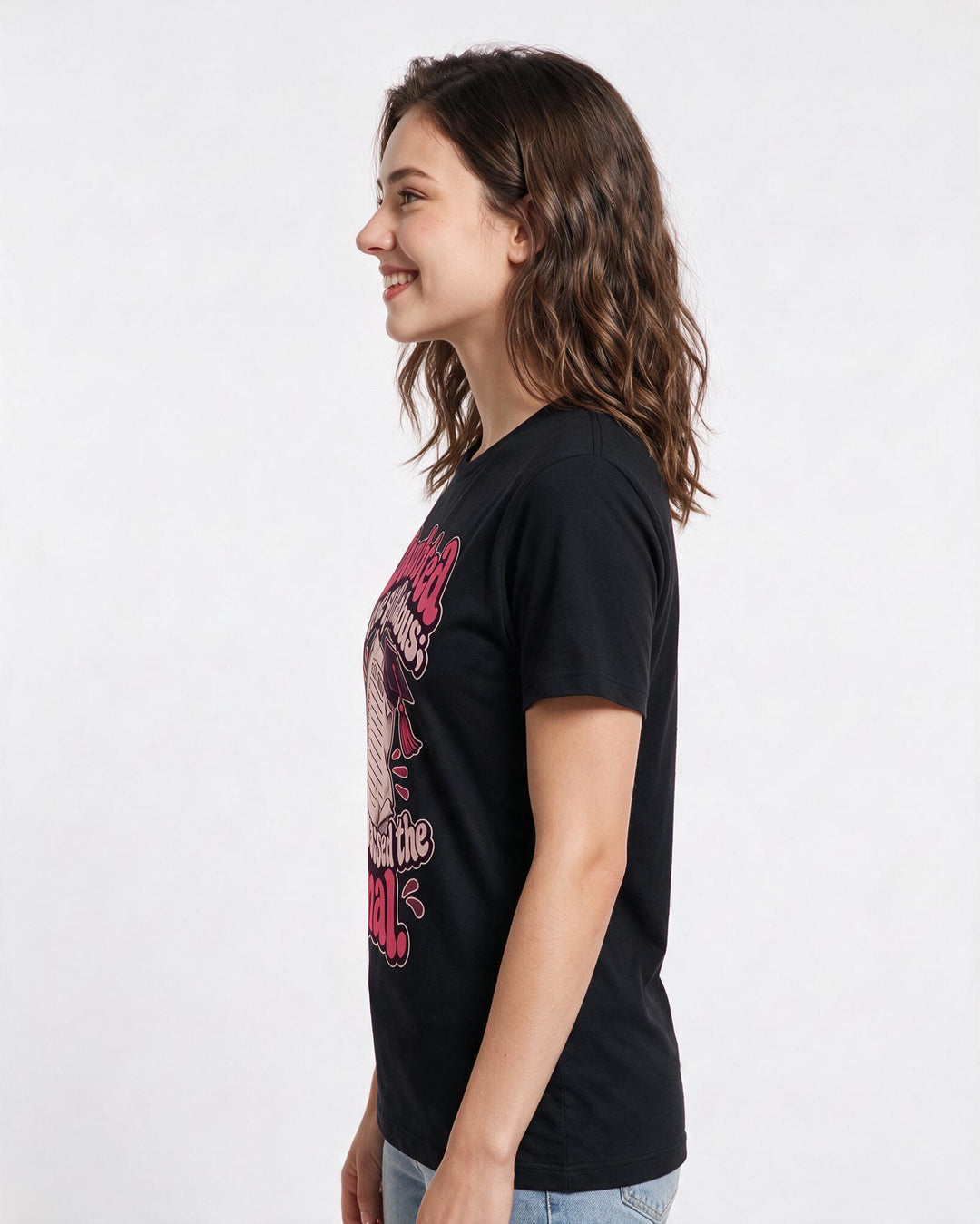 Graduation Black T-Shirt for Women – Everyday Expression Graphic Tee product image 2