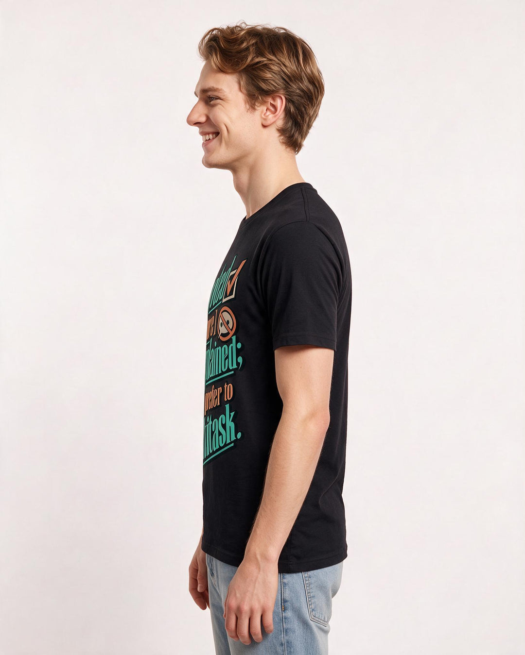 Political Statement Black T-Shirt for Men – Everyday Expression Graphic Tee product image 2