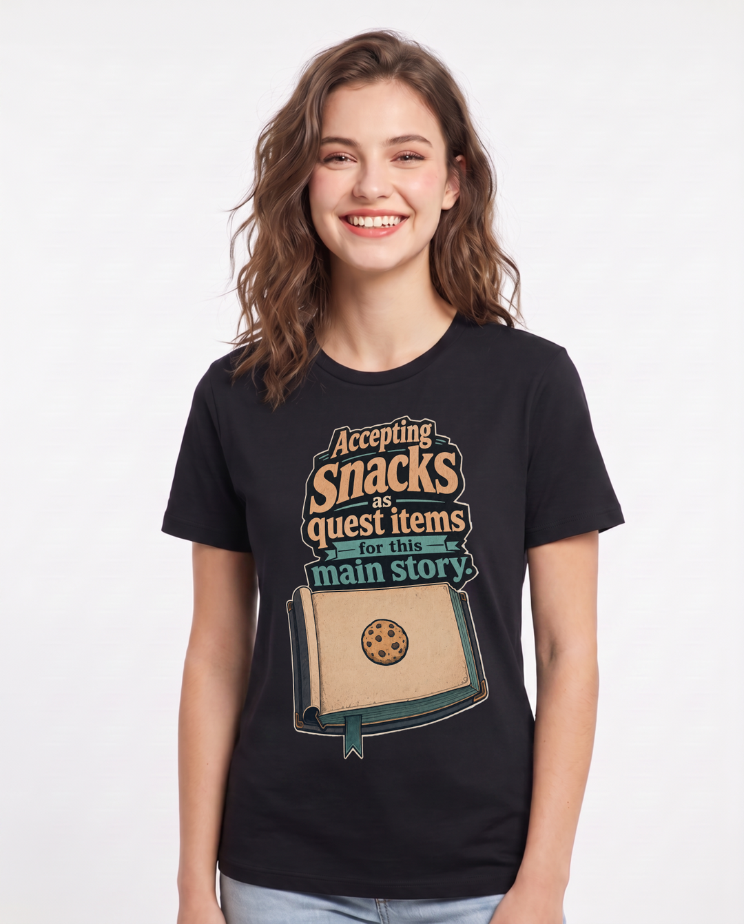 Gaming Black T-Shirt for Women – Game Night Graphic Tee product image 3