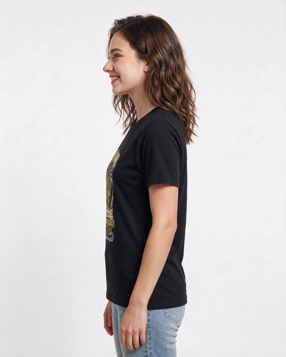 Veteran Black T-Shirt for Women – Everyday Expression Graphic Tee product image 2