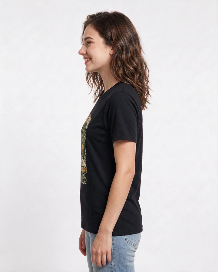 Veteran Black T-Shirt for Women – Everyday Expression Graphic Tee product image 2
