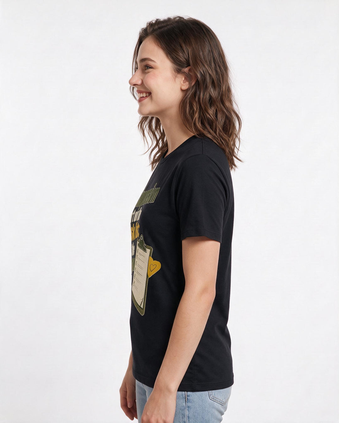 Nurse Black T-Shirt for Women – Nursing Life Graphic Tee product image 2