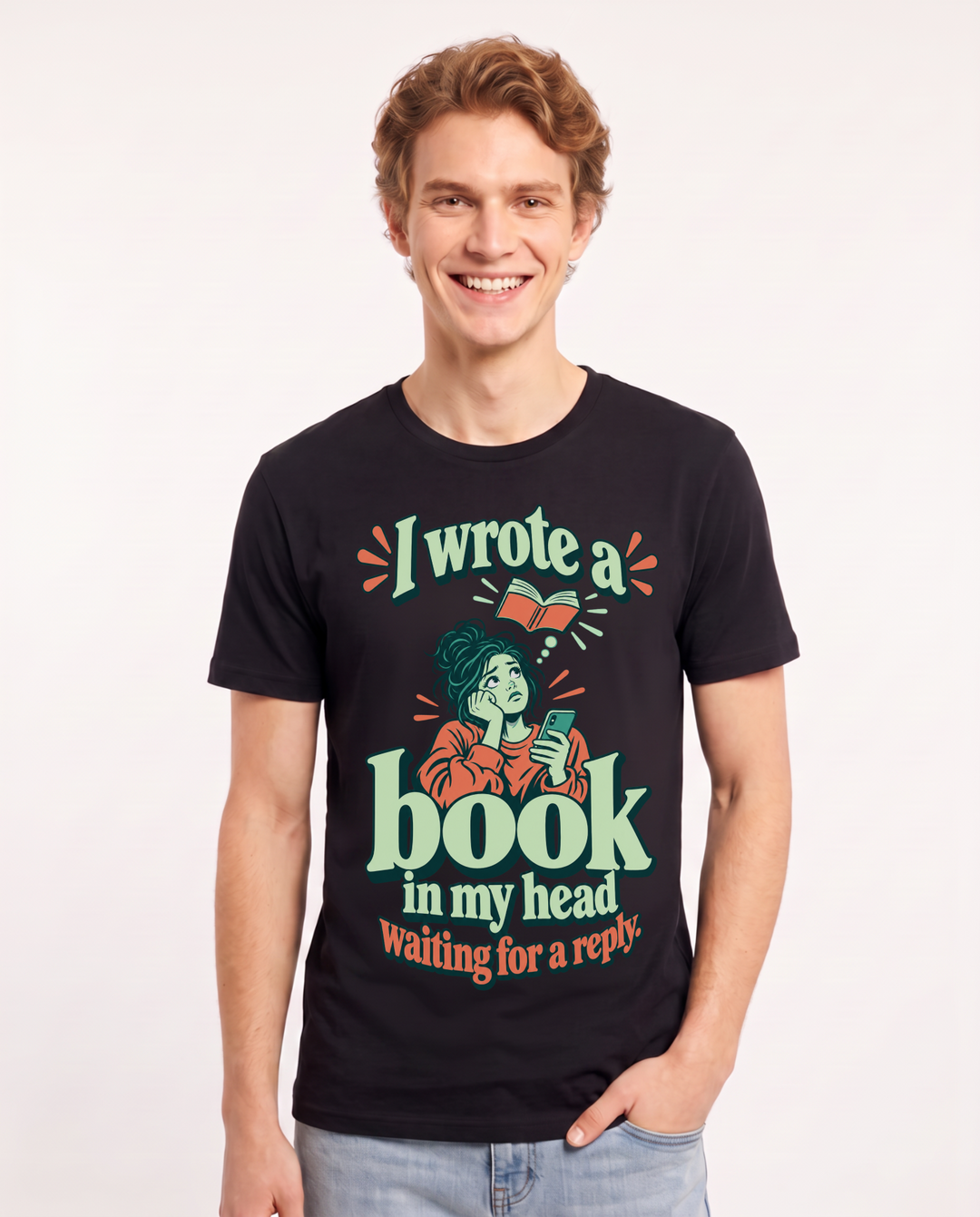 Meme Black T-Shirt for Men – Everyday Expression Graphic Tee product image 3
