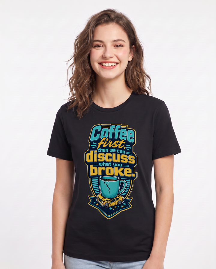 Mom Black T-Shirt for Women – Everyday Expression Graphic Tee product image 3