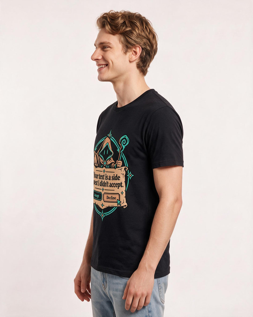 Gaming Black T-Shirt for Men – Game Night Graphic Tee product image 2