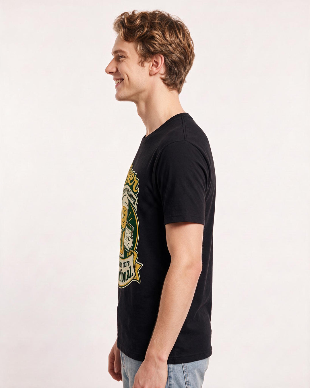 Beer Black T-Shirt for Men – Everyday Expression Graphic Tee product image 2