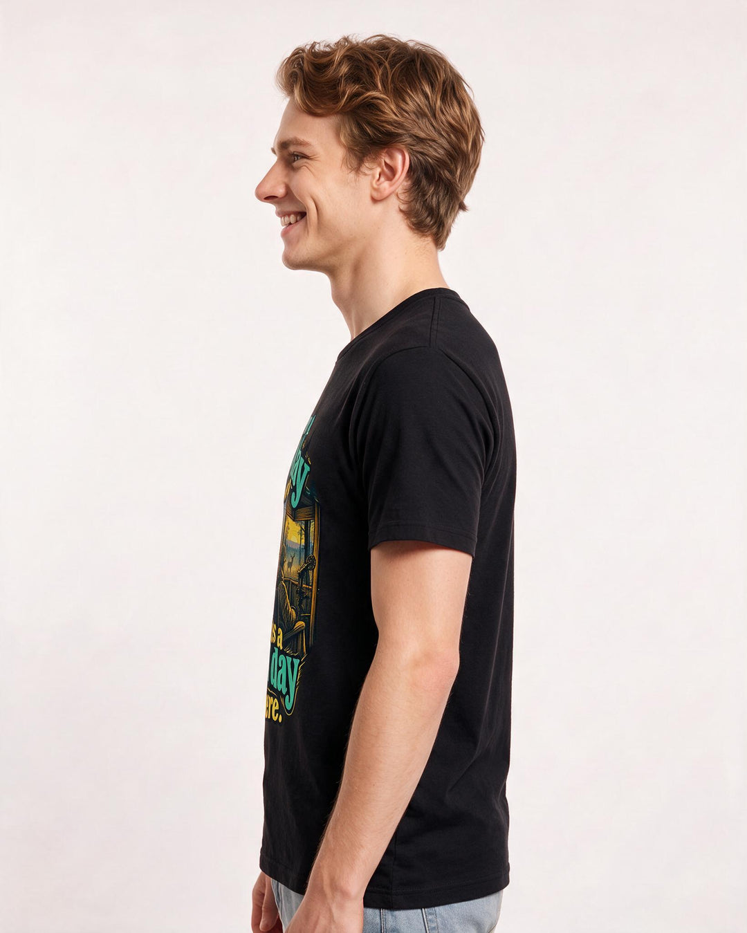 Hunting Black T-Shirt for Men – Everyday Expression Graphic Tee product image 2