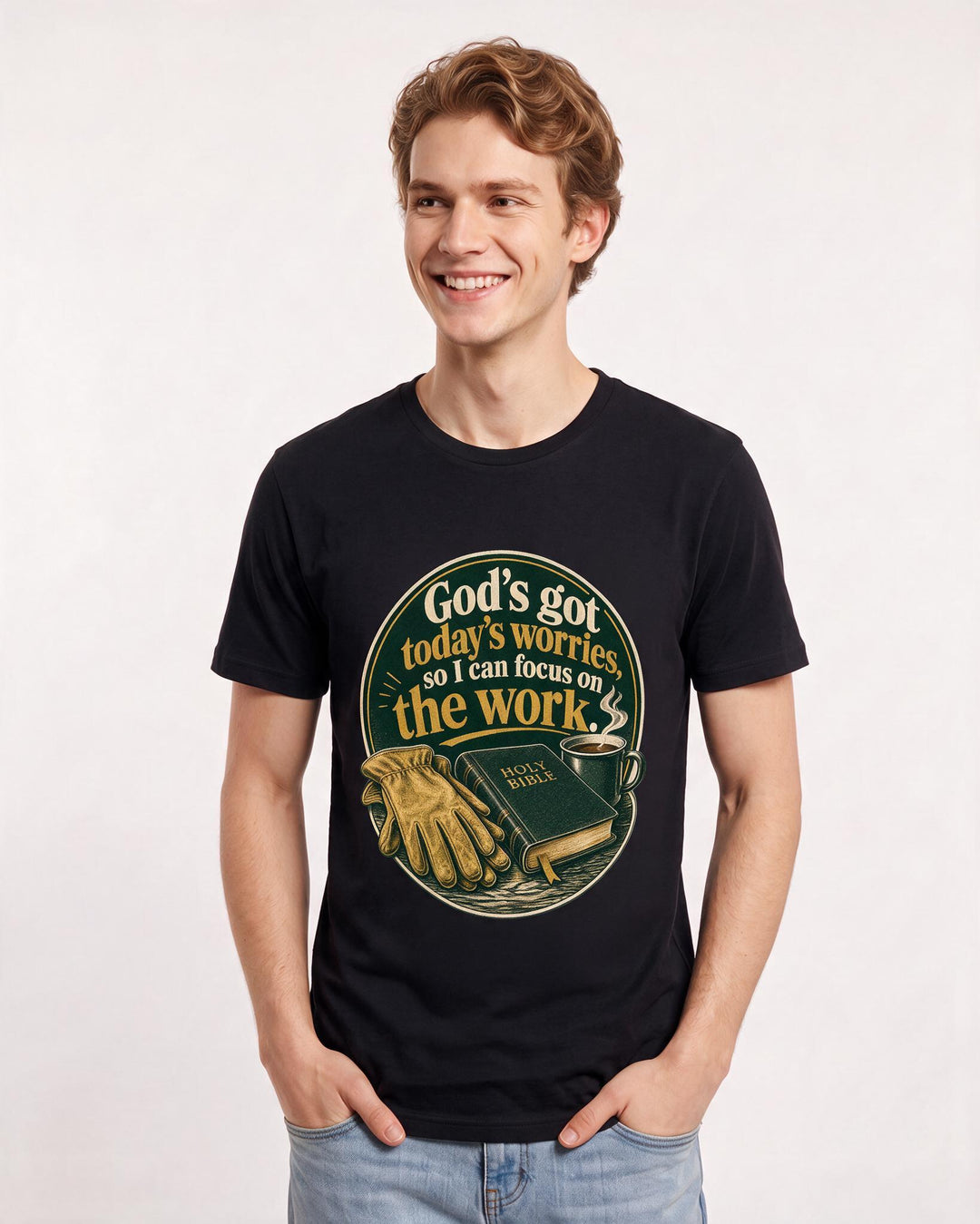Christian Faith Black T-Shirt for Men – Everyday Expression Graphic Tee product image 1