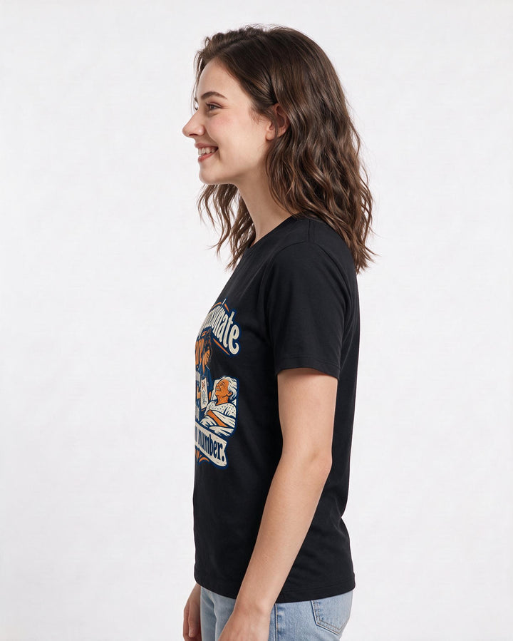 Nurse Black T-Shirt for Women – Nursing Life Graphic Tee product image 2