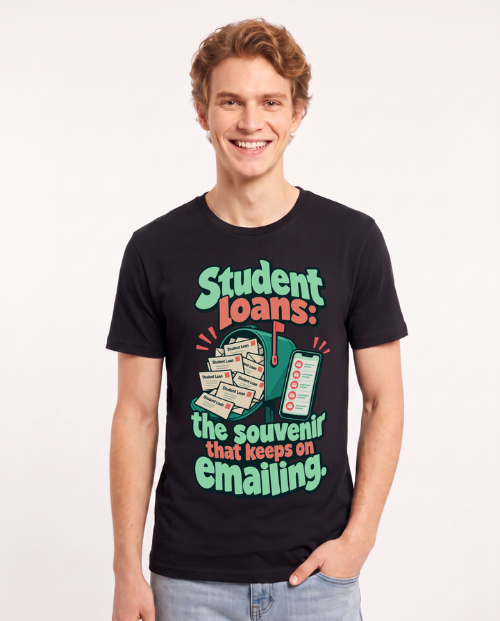 Graduation Black T-Shirt for Men – Everyday Expression Graphic Tee product image 3