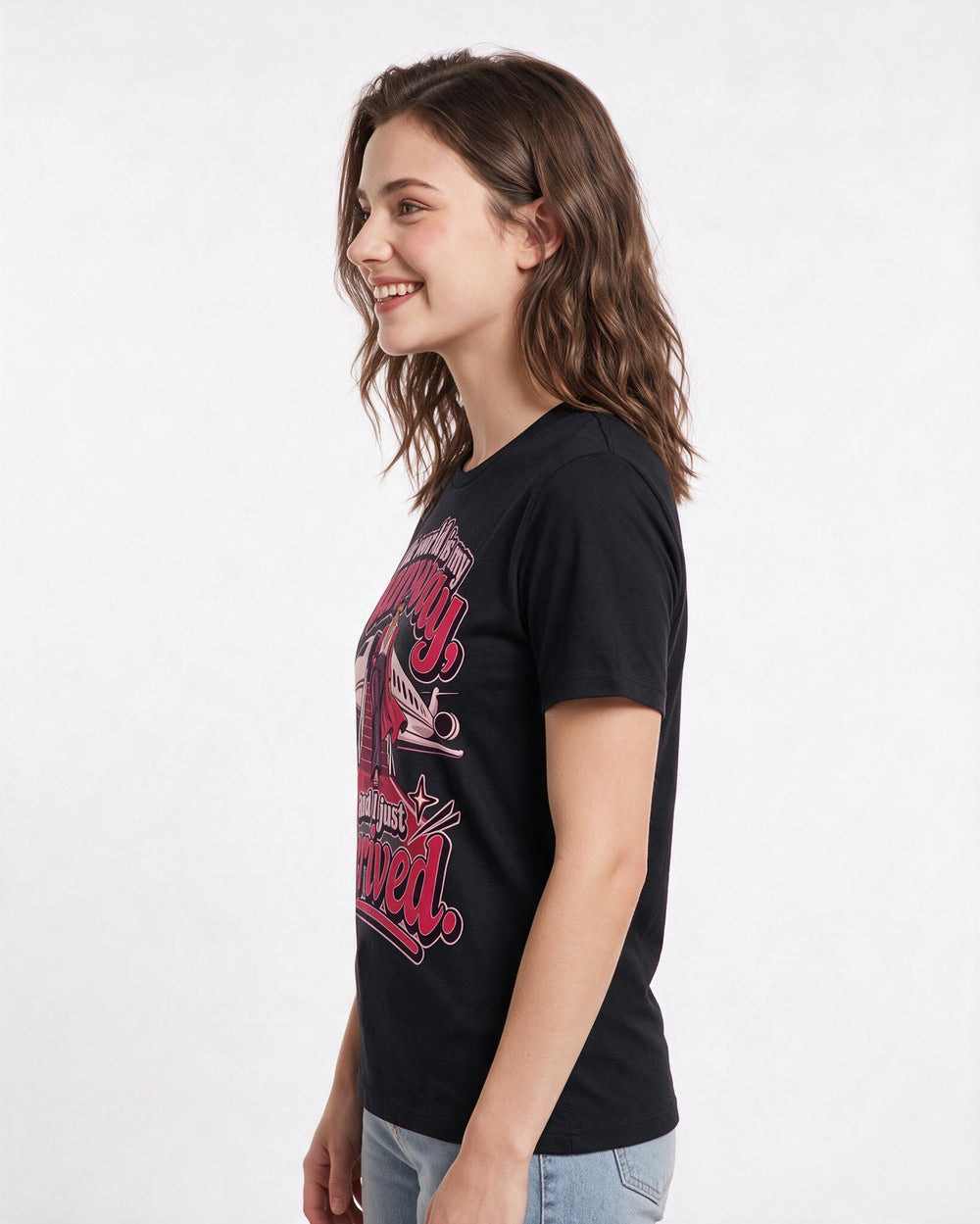 Pride Black T-Shirt for Women – Everyday Expression Graphic Tee product image 2