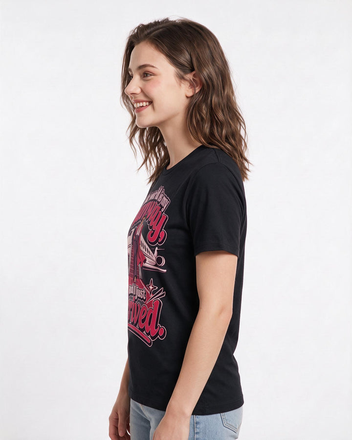 Pride Black T-Shirt for Women – Everyday Expression Graphic Tee product image 2