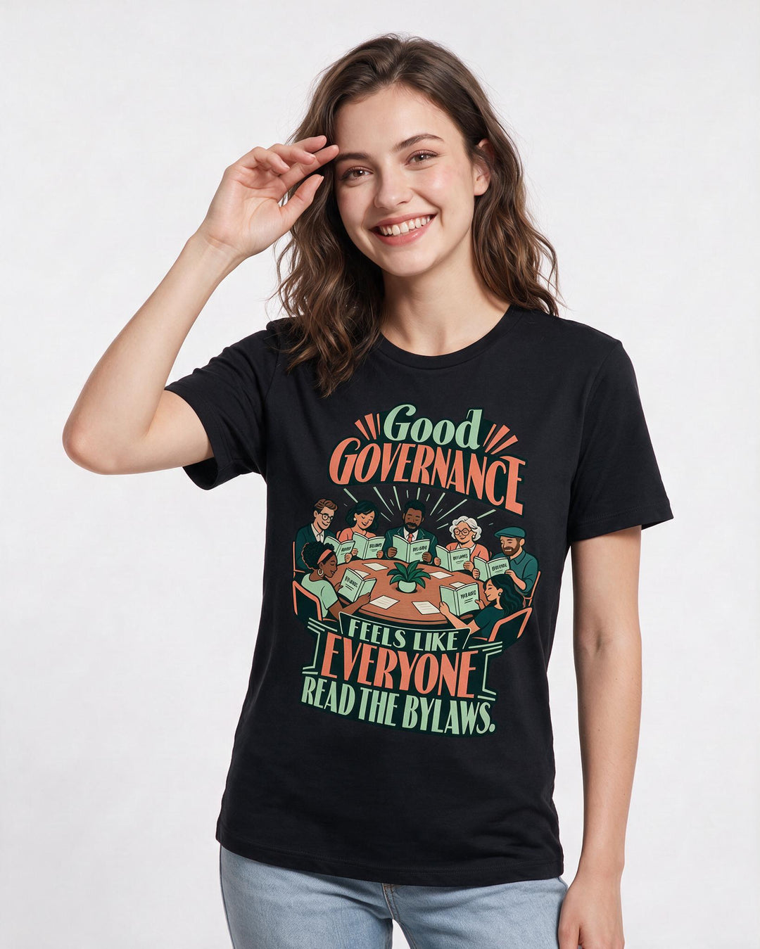 Political Statement Black T-Shirt for Women – Everyday Expression Graphic Tee product image 1