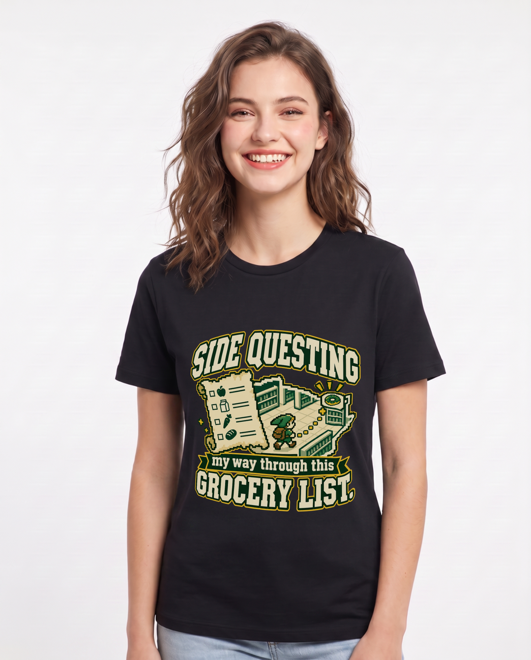 Gaming Black T-Shirt for Women – Game Night Graphic Tee product image 3