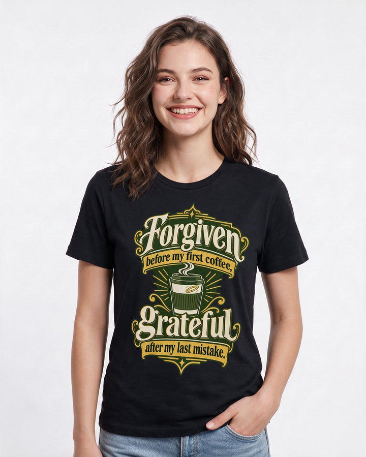 Christian Faith Black T-Shirt for Women – Everyday Expression Graphic Tee product image 1