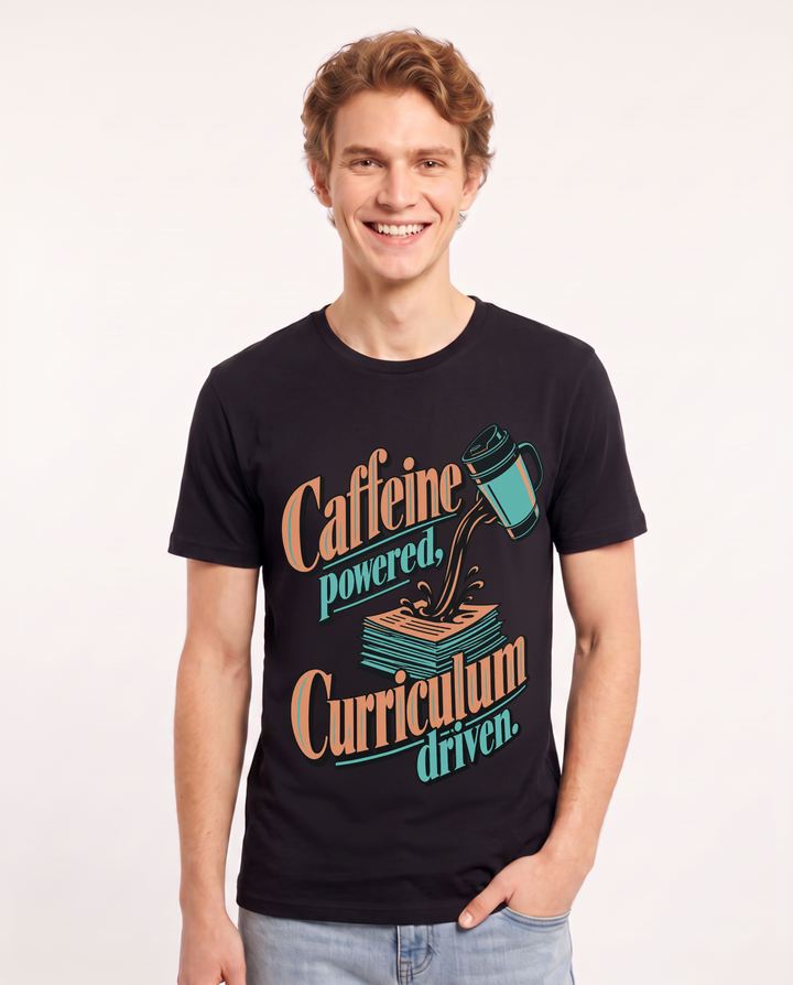 Teacher Black T-Shirt for Men – Everyday Expression Graphic Tee product image 3