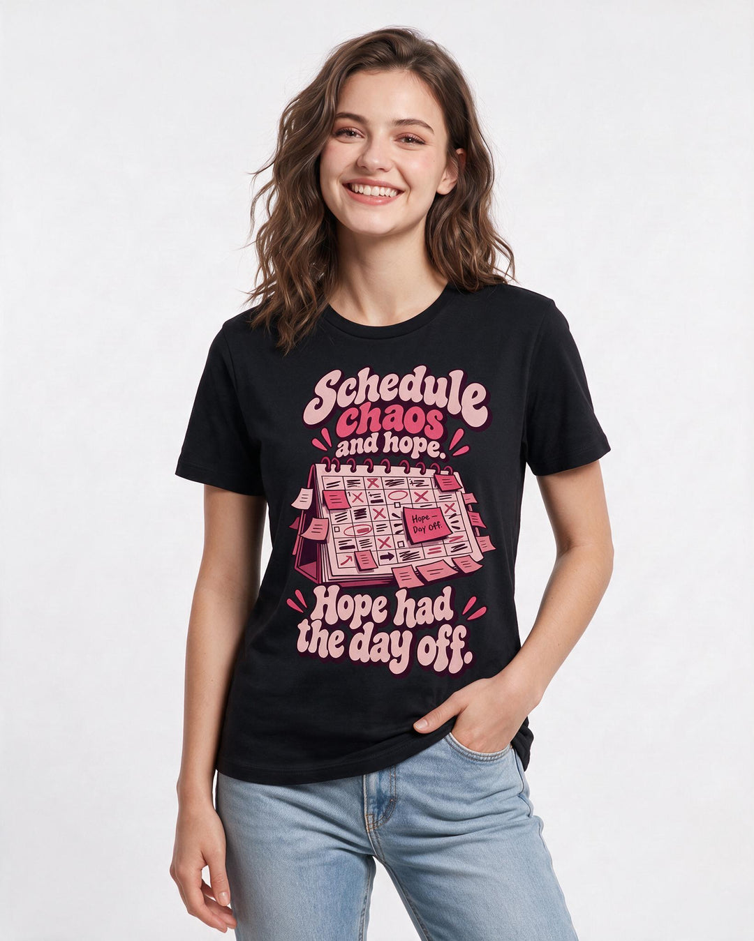 Meme Black T-Shirt for Women – Everyday Expression Graphic Tee product image 1