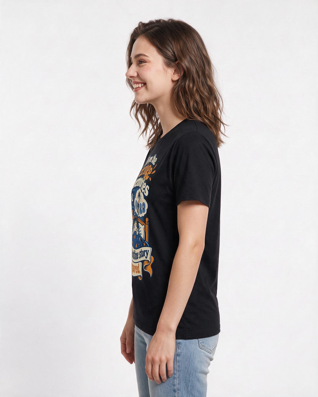 Meme Black T-Shirt for Women – Everyday Expression Graphic Tee product image 2