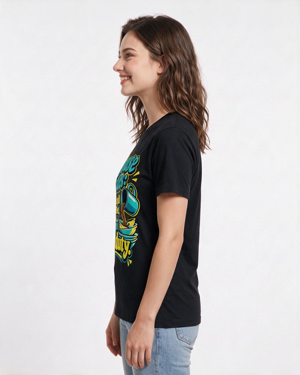 Mom Black T-Shirt for Women – Everyday Expression Graphic Tee product image 2