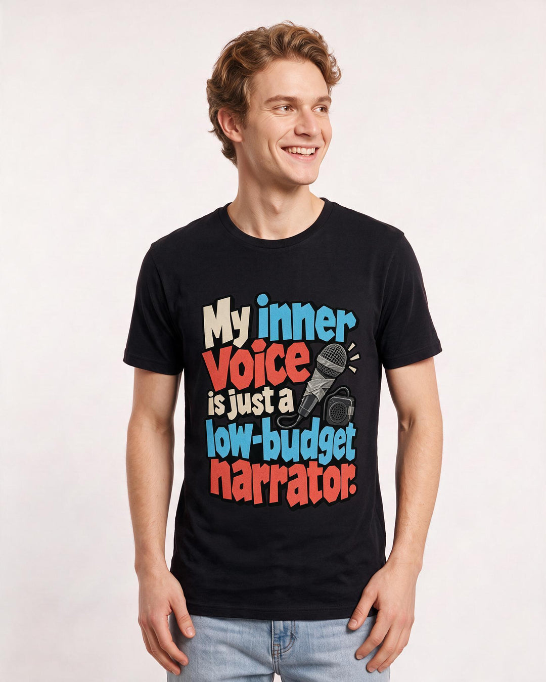Meme Black T-Shirt for Men – Everyday Expression Graphic Tee product image 1