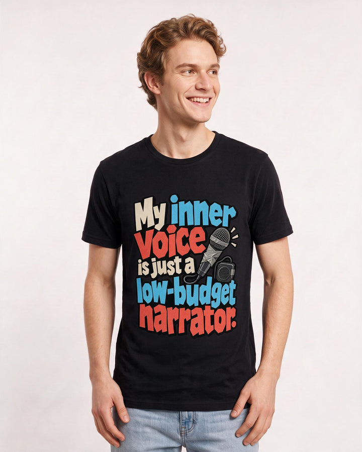 Meme Black T-Shirt for Men – Everyday Expression Graphic Tee product image 1