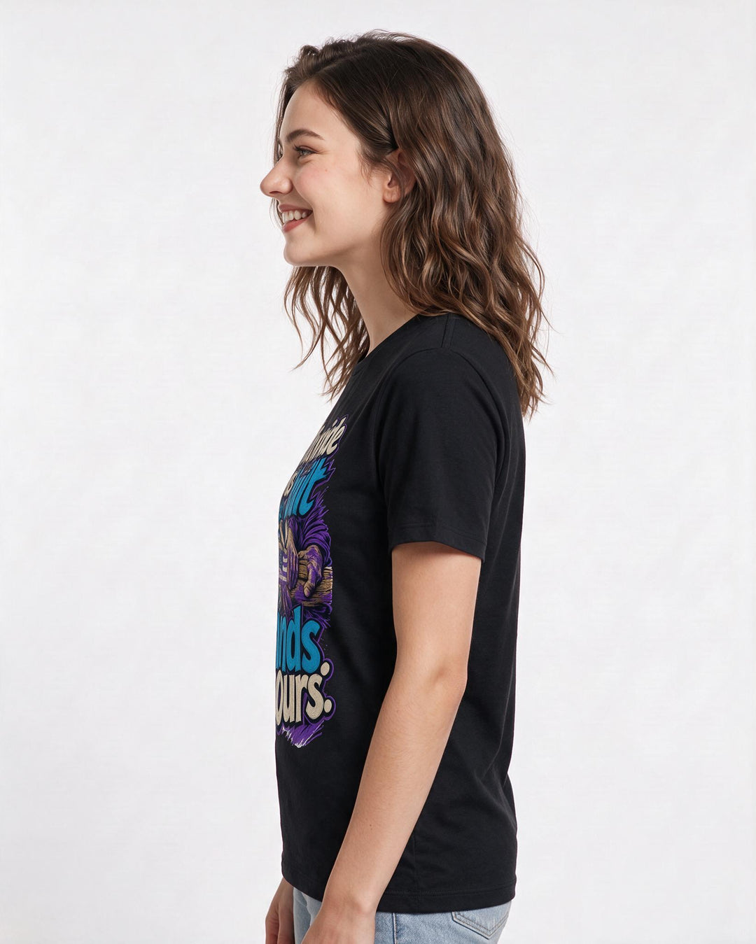 Patriotic Black T-Shirt for Women – Everyday Expression Graphic Tee product image 2