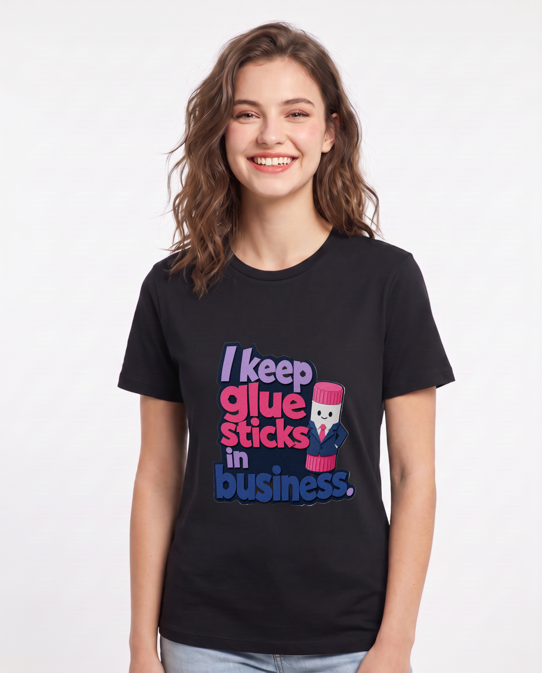 Teacher Black T-Shirt for Women – Everyday Expression Graphic Tee product image 1