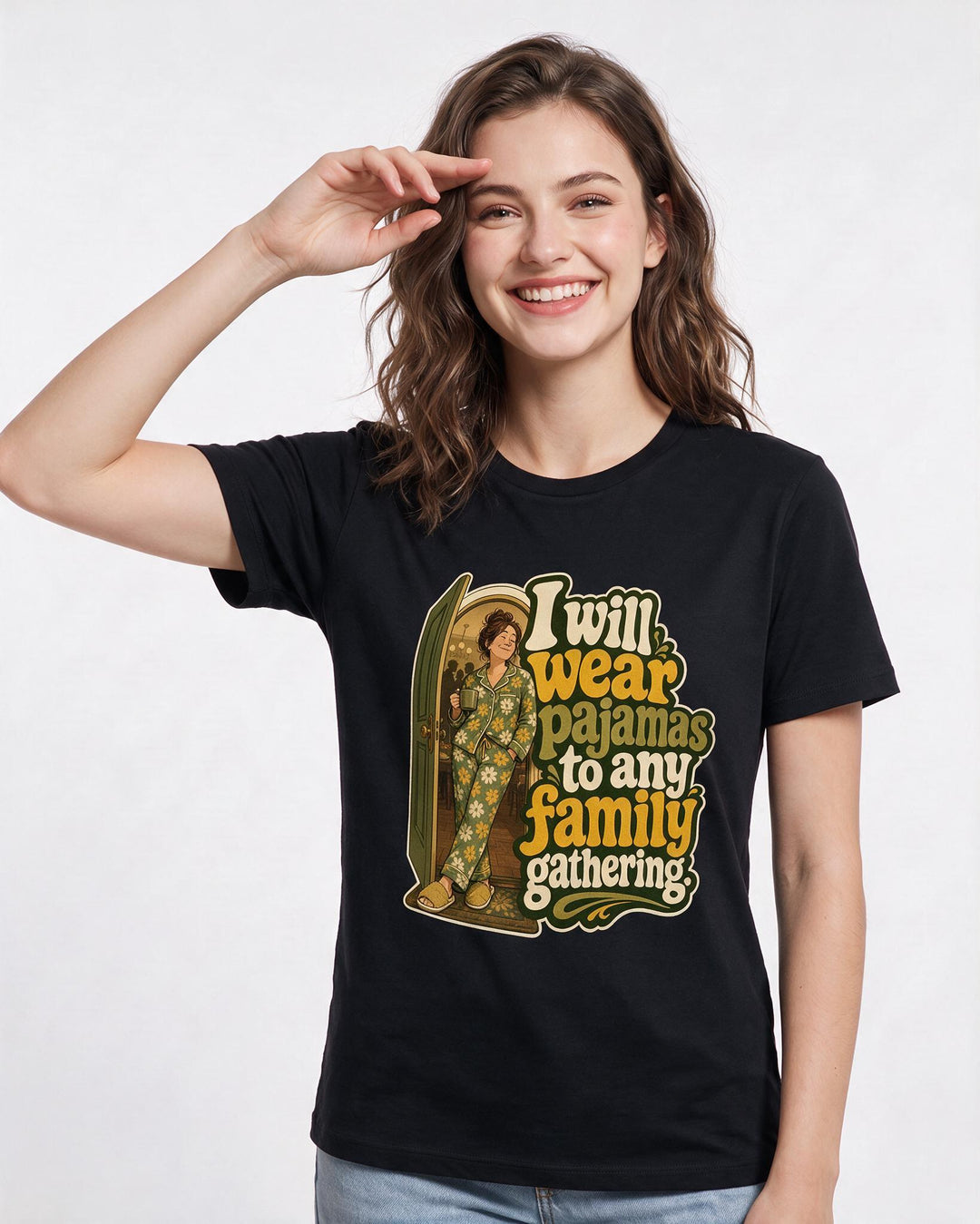 Mom Black T-Shirt for Women – Everyday Expression Graphic Tee product image 1