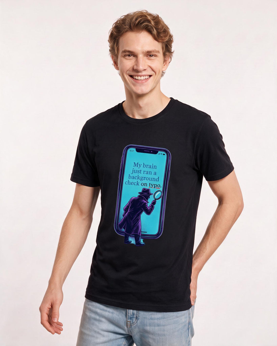 Meme Black T-Shirt for Men – Everyday Expression Graphic Tee product image 1