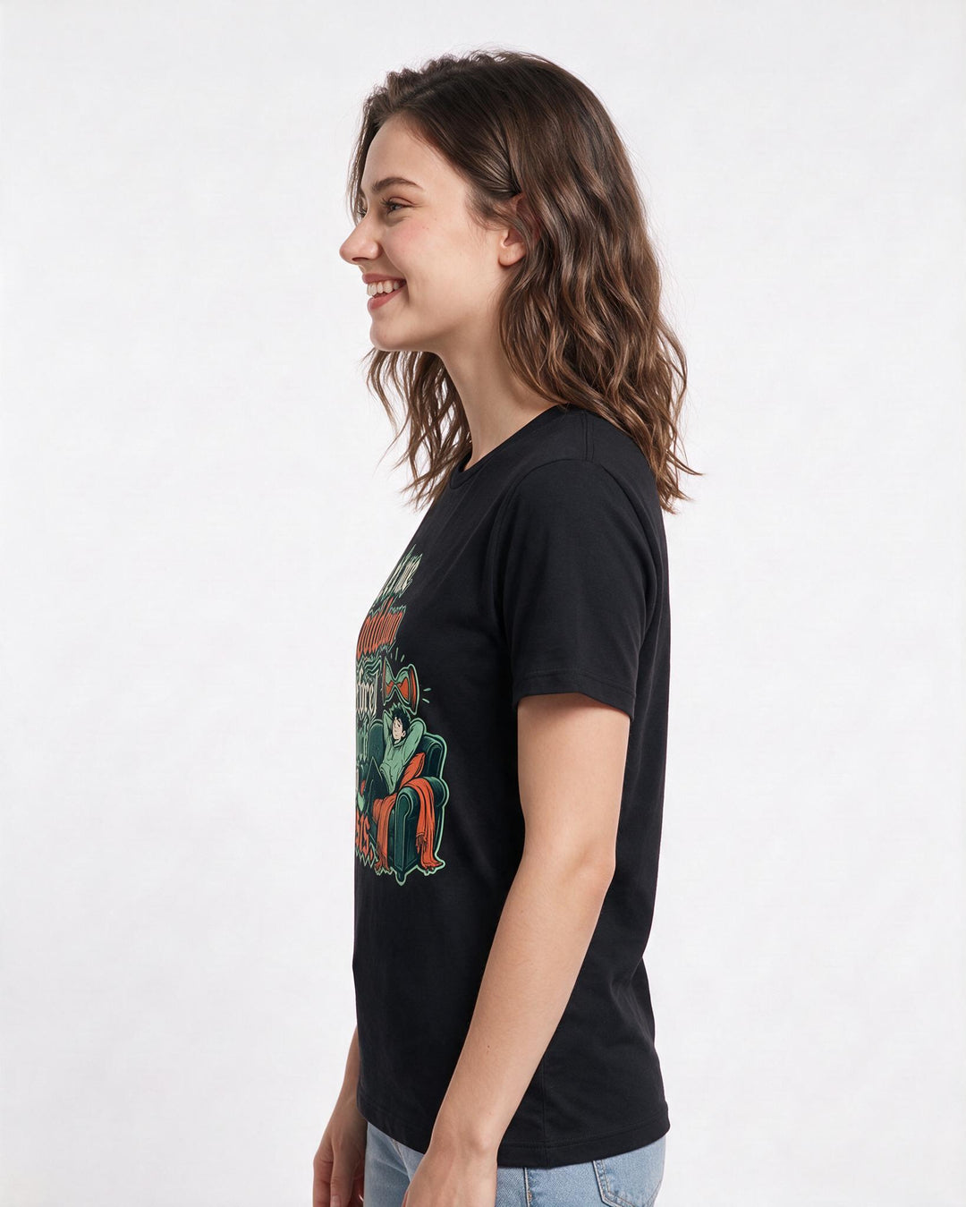 Funny Gaming Women's Black T-Shirt – Let me cooldown before I unlock new quests. product image 2