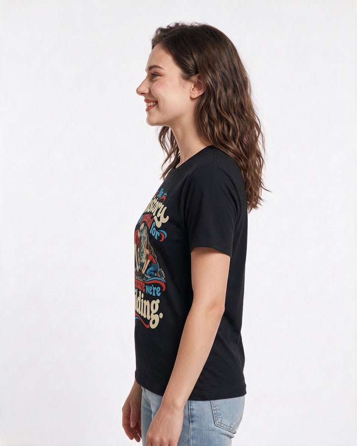 Patriotic Black T-Shirt for Women – Everyday Expression Graphic Tee product image 2