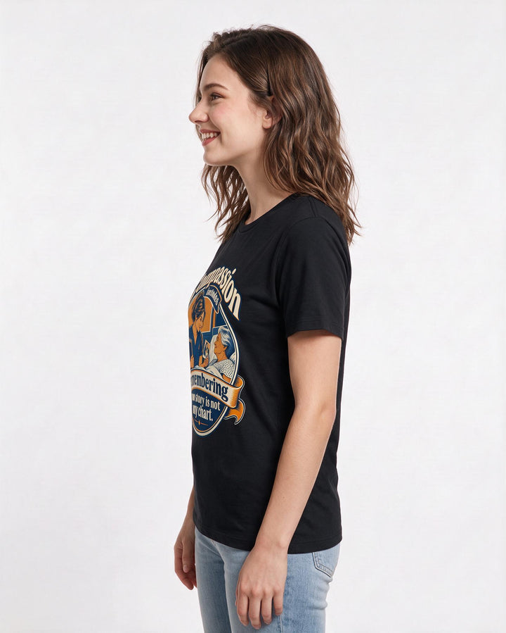Nurse Black T-Shirt for Women – Nursing Life Graphic Tee product image 2