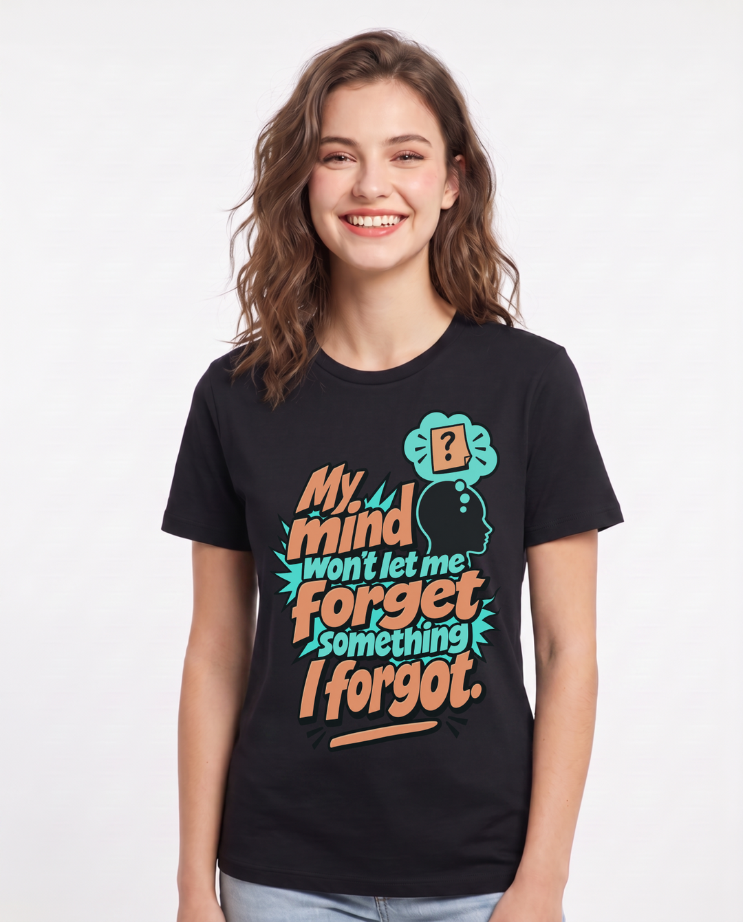 Meme Black T-Shirt for Women – Everyday Expression Graphic Tee product image 3
