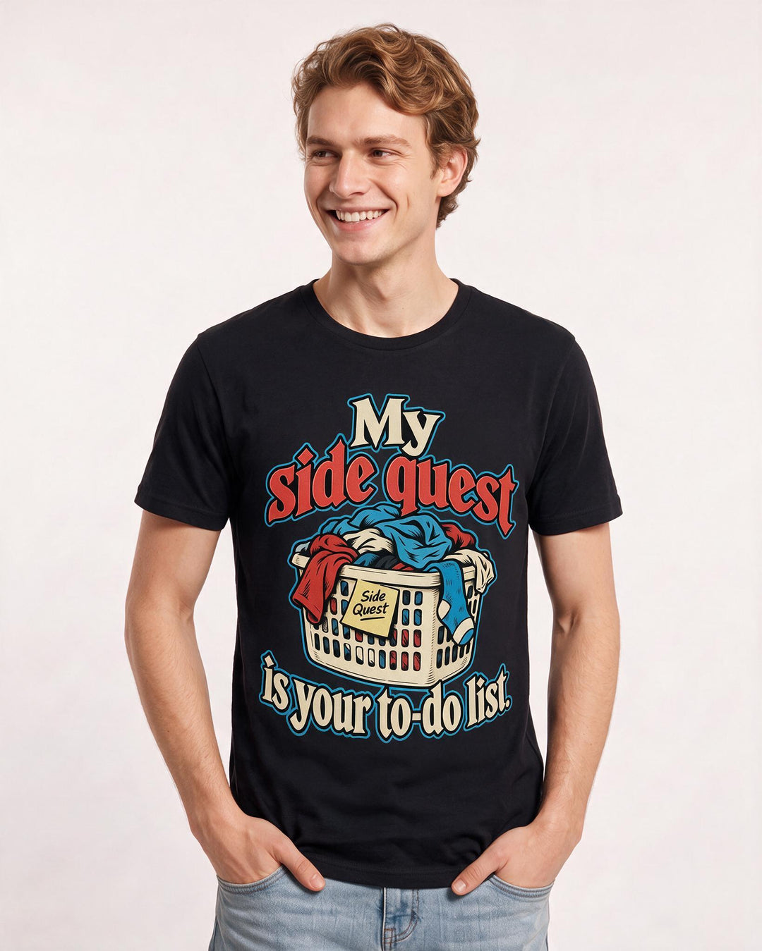 Gaming Black T-Shirt for Men – Game Night Graphic Tee product image 1