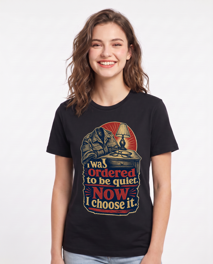 Veteran Black T-Shirt for Women – Everyday Expression Graphic Tee product image 3
