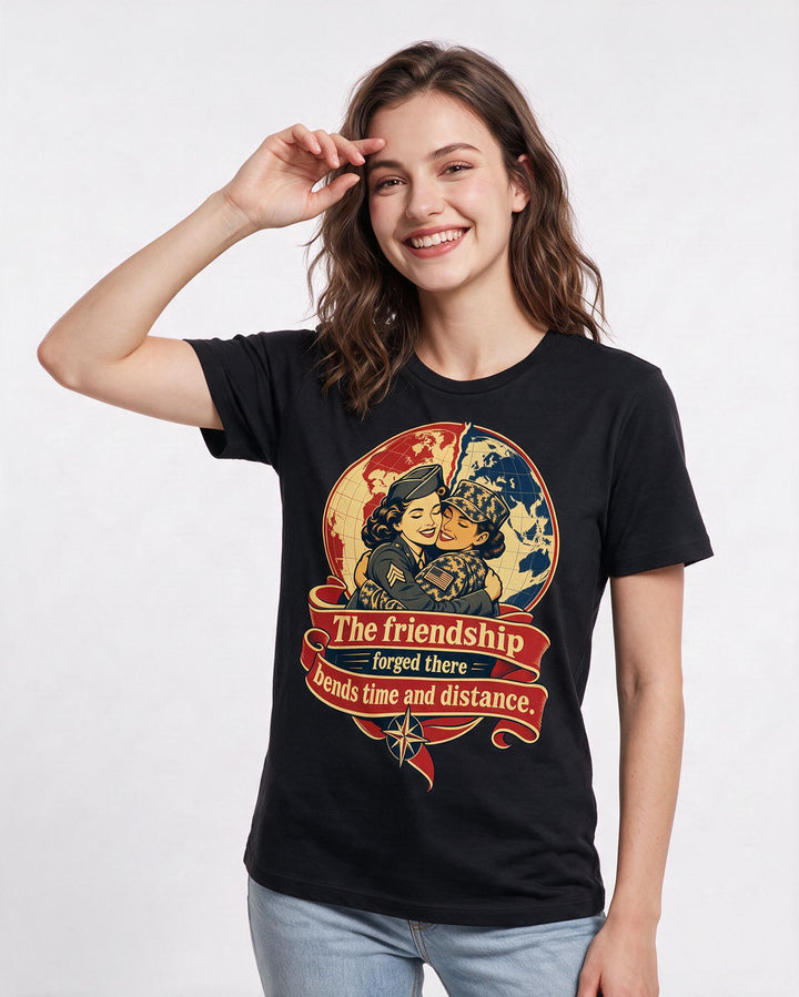 Veteran Black T-Shirt for Women – Everyday Expression Graphic Tee product image 1